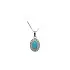 Pendant with Turquoise from White Gold