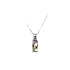 Pendant with Zircones made of Combined Gold