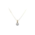 Gold Pendant with Zircons