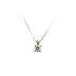 Gold Pendant Solitaire with Zircon