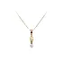 Gold Pendant with Zircons