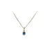 Gold Pendant with Blue Stone