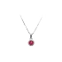 Gold Pendant with Red Stone