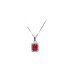 Gold Pendant with Red Stone