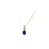 Gold Pendant with Lapis Lazuli