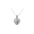 Pendant Heart of White Gold