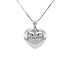 White Gold Heart Pendant