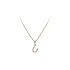 Gold Pendant Letter U