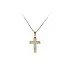 Gold Pendant Cross with Jesus Christ