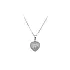 Pendant Heart with White Gold Zircons