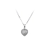Pendant Heart with White Gold Zircons