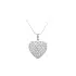 Pendant Heart with White Gold Zircons