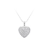 Pendant Heart with White Gold Zircons