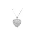 Pendant Heart with White Gold Zircons