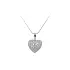Pendant Heart with White Gold Zircons