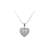 Pendant Heart with White Gold Zircons