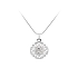 Pendant Madonna Virgin Mary of White Gold