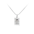 Pendant Madonna Virgin Mary of White Gold