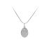 Pendant Madonna Virgin Mary of White Gold