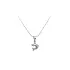 Pendant Dolphin with White Gold Zircons