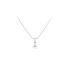 Pendant Pyramid of White Gold