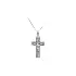 Pendant Cross with Jesus Christ from White Gold