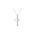 Pendant Cross of White Gold