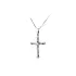 Pendant Cross with Jesus Christ from White Gold