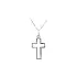 Pendant Cross of White Gold