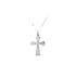 Pendant Cross of White Gold