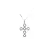 Pendant Cross with White Gold Zircons