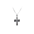 Pendant Cross with White Gold Ceramics