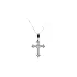 Pendant Cross with White Gold Zircons