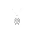 Pendant Cross with White Gold Zircons