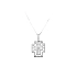 Pendant Cross with White Gold Zircons