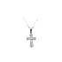 Pendant Cross with White Gold Zircons