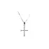 Pendant Cross with Zircons White Gold