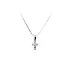 Pendant Cross with White Gold Zircons