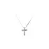 Pendant Cross with White Gold Zircons