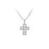Cross with White Gold Zircons