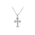 Cross with White Gold Zircons