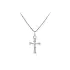 Pendant Cross with Jesus Christ from White Gold