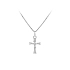 Pendant Cross with Jesus Christ from White Gold