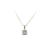 Gold Pendant with Blue Stone