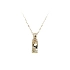 Gold Pendant with Zircons