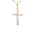 Golden Cross with Jesus Christ