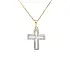Golden Cross with Zircons