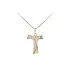 Gold Pendant Cross of Combined Gold