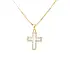 Golden Cross with Zircons