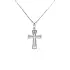 Golden Cross with Zircon
